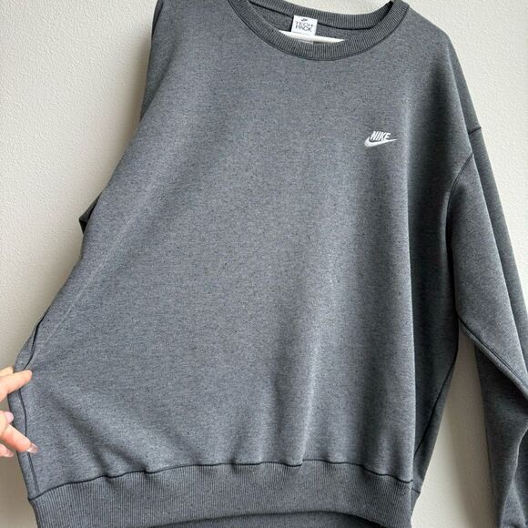 Nike Tech Pack Therma Fit ADV Marled Heathered Gray Crewneck Size Large Unisex - Picture 2 of 8